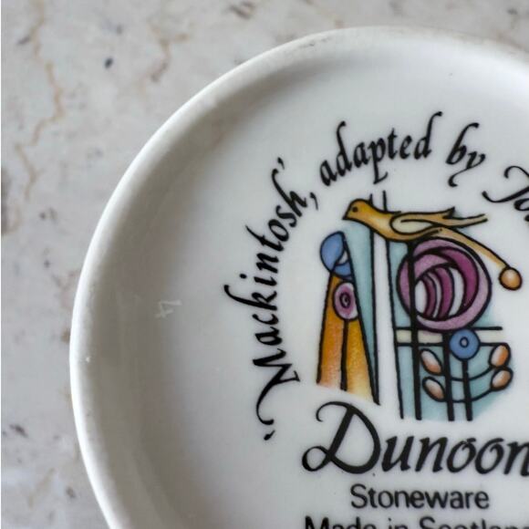 Dunoon Art Nouveau Style Stoneware Mug Vintage Charles Rennie Mackintosh Design - Picture 6 of 8